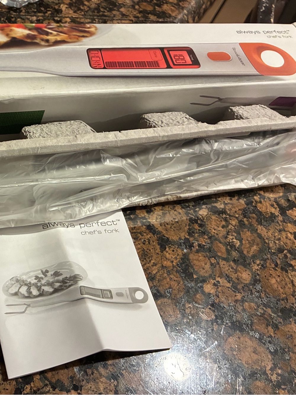 Cooking thermometer! Brook-stone Always Perfect Chef Fork (brand new)